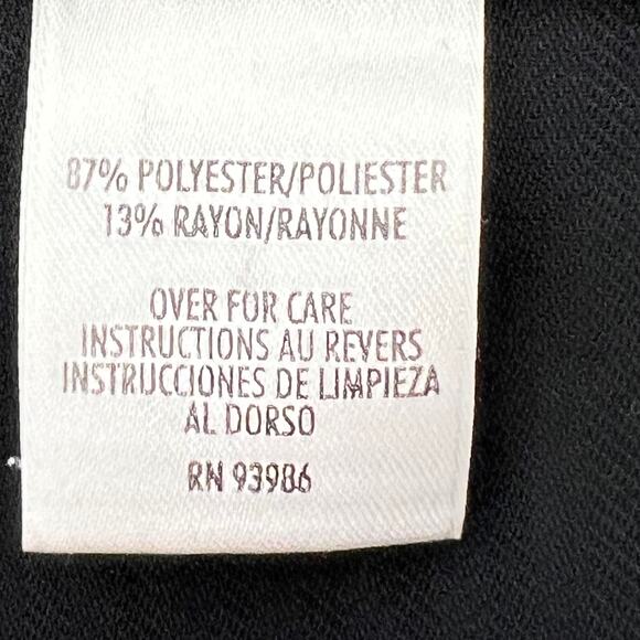 Woman's Subtle Striped Wide Leg Dress Pants 8 Officewear Preppy Longline Goth - Picture 7 of 7